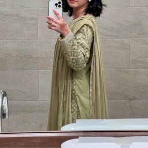 South Asian Traditional Dress with Dupatta